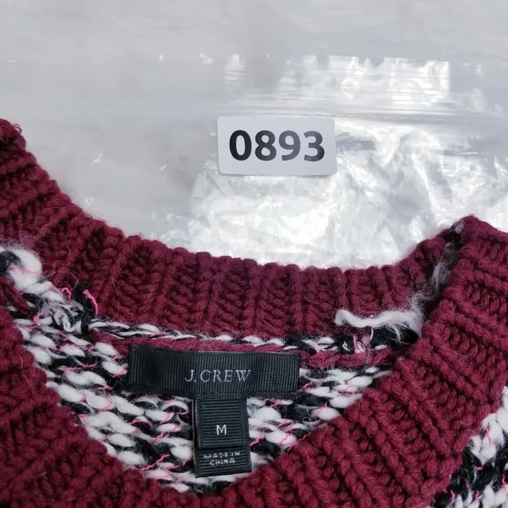 J. Crew Crew neck Wool Blend Sweater Long Sleeves